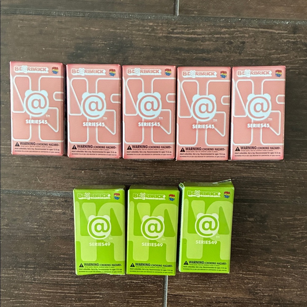 Brand New Bearbrick Lot. 8 bearbricks total. Series 45 & 49